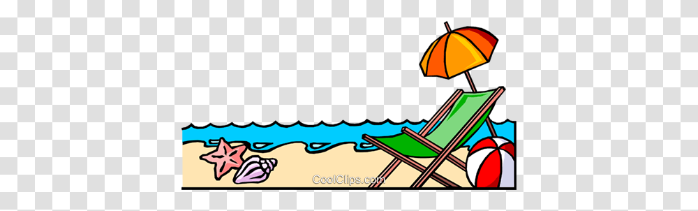 Beach Background Royalty Free Vector Clip Art Illustration, Chair, Furniture, Sea, Outdoors Transparent Png