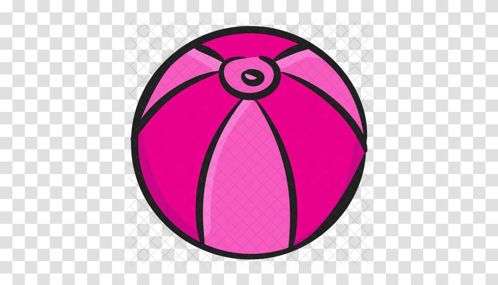 Beach Ball Icon Circle, Sphere, Ornament, Purple, Label Transparent Png