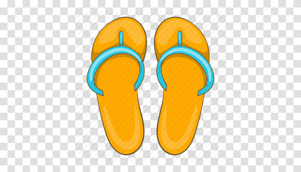 Beach Cartoon Holiday Sand Slippers Summer Suncream Icon, Apparel, Footwear, Flip-Flop Transparent Png