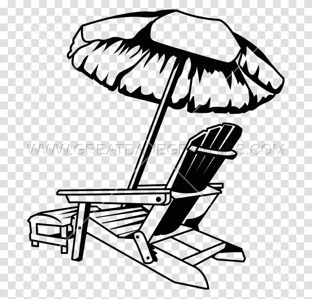 Beach Chair Art Beach Chair With Umbrella Clip Art, Bow, Canopy, Furniture Transparent Png