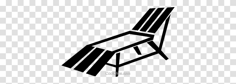 Beach Chair Royalty Free Vector Clip Art Illustration, Furniture, Utility Pole, Stand, Table Transparent Png