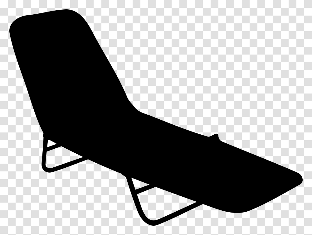 Beach Chair Silhouette Icons, Gray, World Of Warcraft Transparent Png