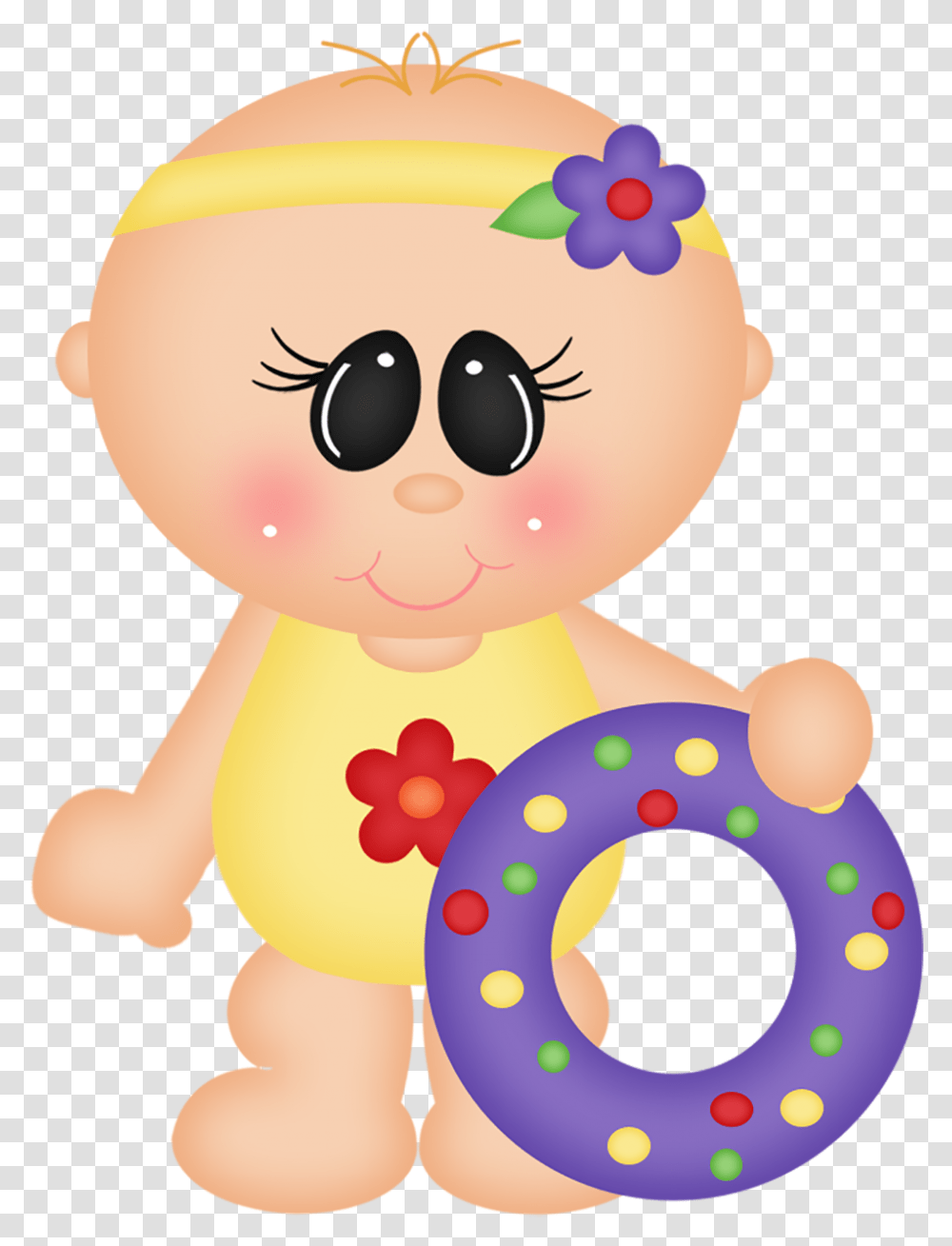 Beach Clipart Baby Baby Swim, Doll, Toy, Food, Bread Transparent Png