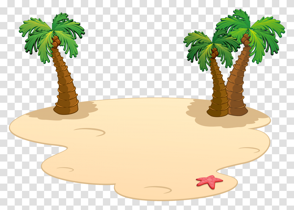 Beach Clipart Background Beach Cartoon, Plant, Tree, Root, Palm Tree Transparent Png
