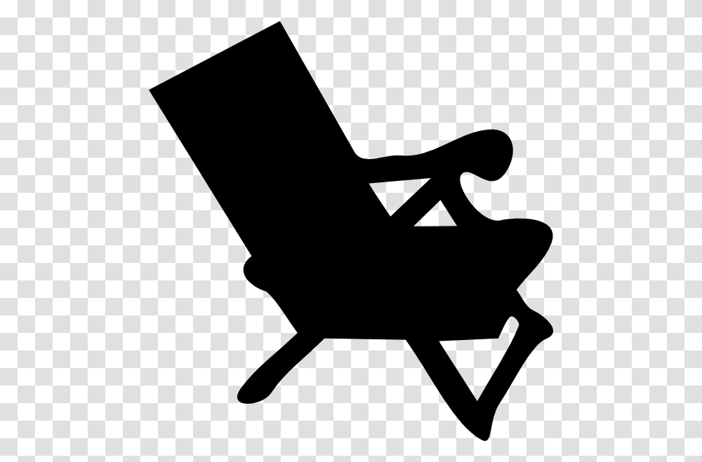 Beach Clipart Silhouette, Chair, Furniture, Rocking Chair, Stencil Transparent Png