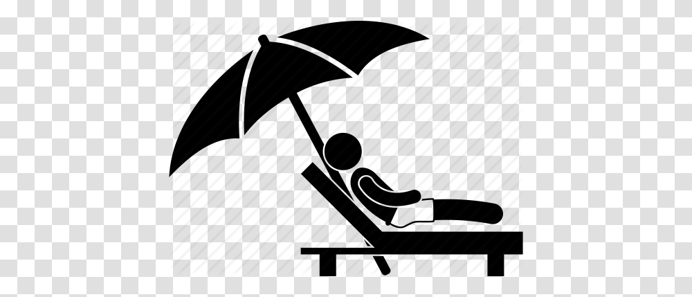 Beach Equipment Family Relaxing Seaside Sunny Umbrella Icon, Piano, Musical Instrument, Canopy Transparent Png