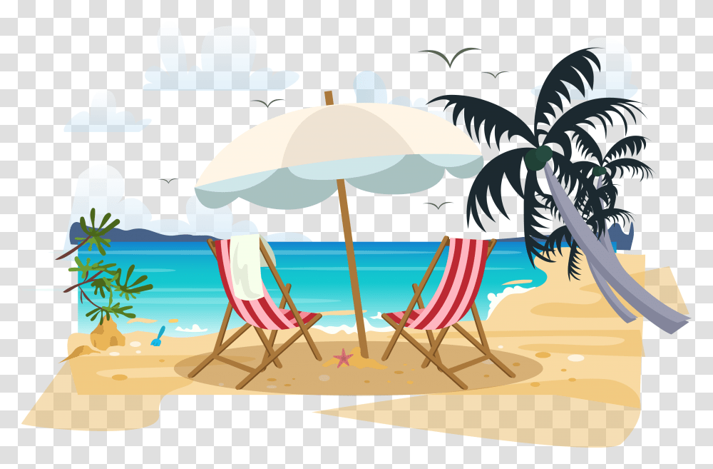 Summer Vacation Clipart Beach Party, Advertisement, Poster, Flyer, Paper Tr...