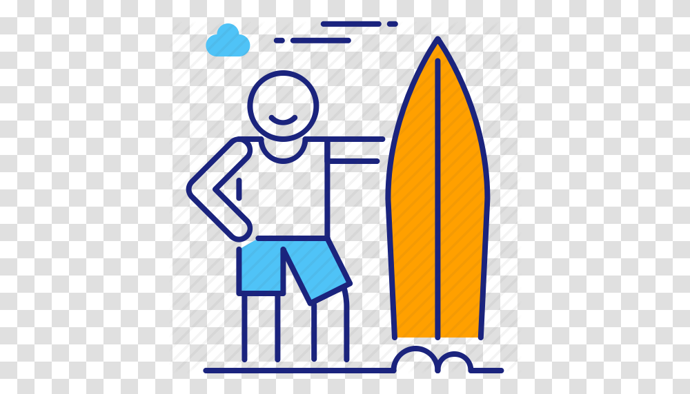 Beach Extreme Sports Summer Surfboard Surfer Surfing Icon, Sea, Outdoors, Water, Nature Transparent Png