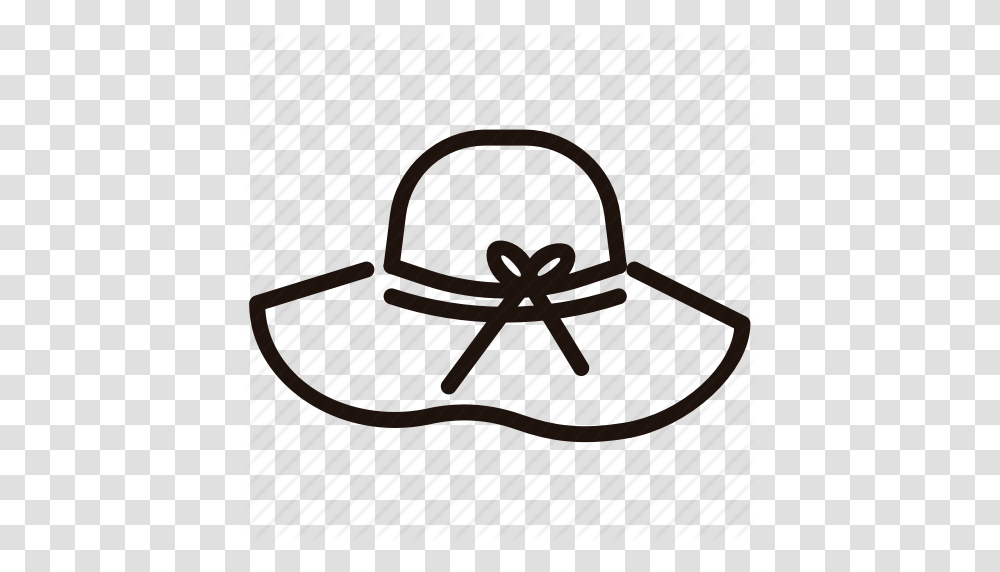 Beach Fashion Hat Straw Hat Summer Icon, Bow, Rocking Chair, Furniture Transparent Png