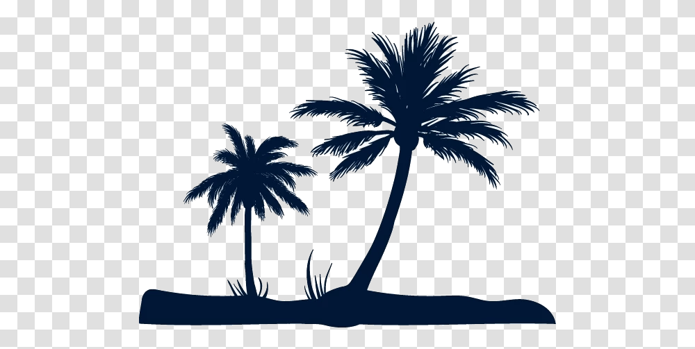 Beach Fundal Euclidean Vector Coconut Tree Silhouette Coconut Tree Beach Vector, Plant, Palm Tree, Arecaceae, Bird Transparent Png