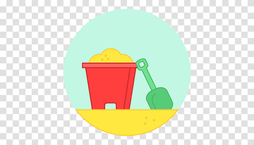 Beach Game Play Sand Summer Icon, Bucket Transparent Png