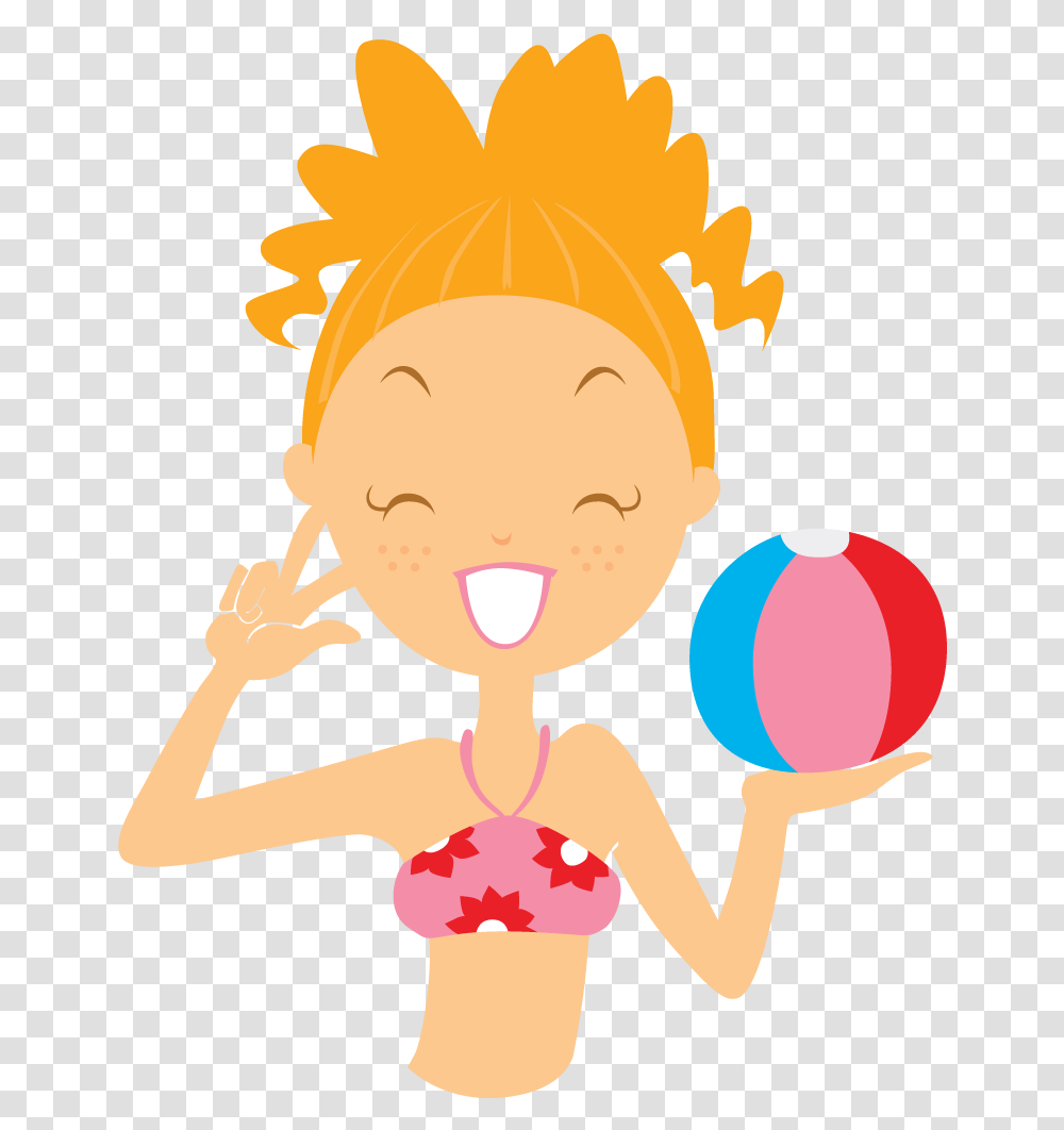 Beach Girl Ball Icon Girl Beach Icon, Juggling Transparent Png