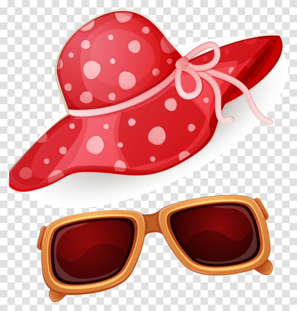 Beach Goggles Sunglasses Seaside Icon Hd Image Free Sun Hat And Glasses Clipart, Accessories, Accessory, Apparel Transparent Png
