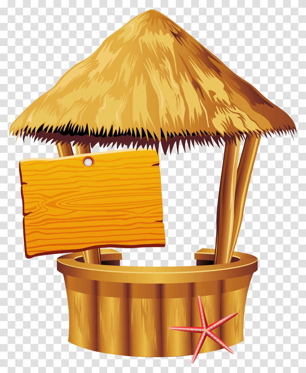 Beach Hut, Lamp, Bucket Transparent Png