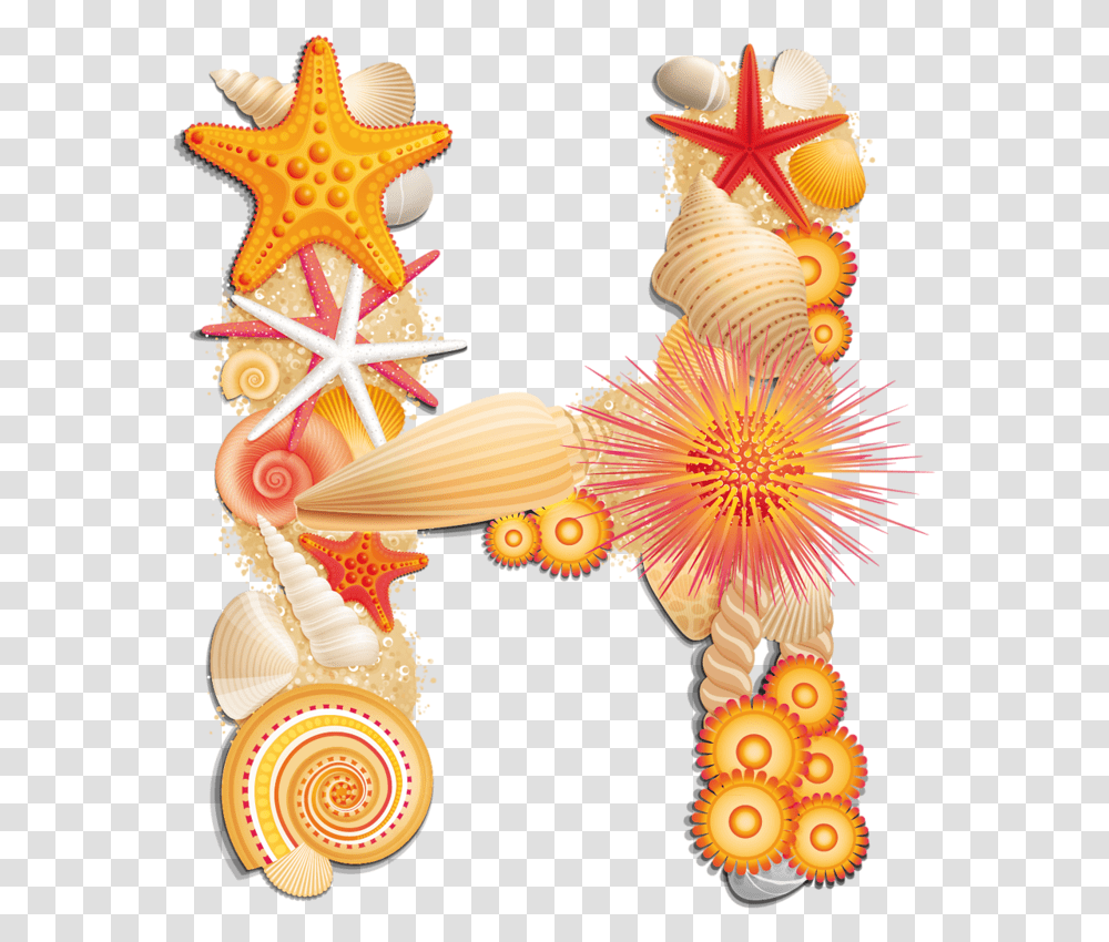Beach Letter H Beach Letter, Sea Life, Animal Transparent Png