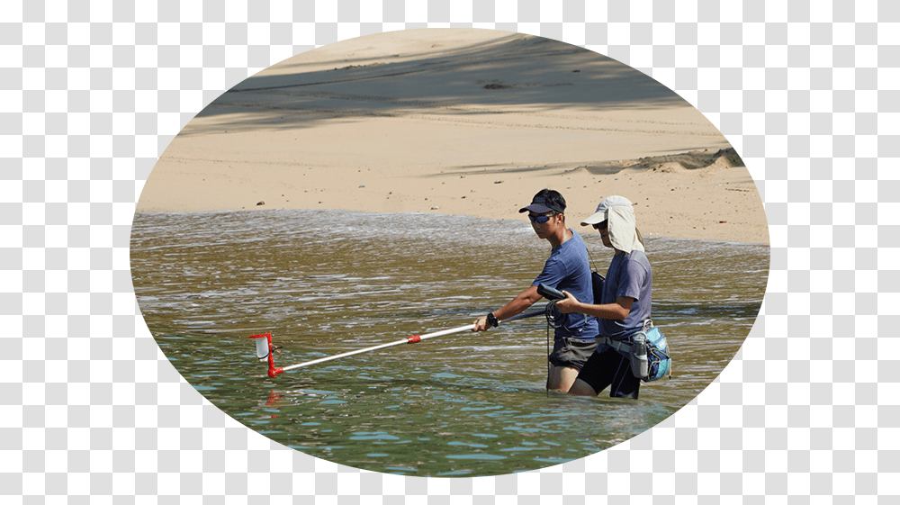 Beach Monitoring Programme Cast A Fishing Line, Person, Clothing, Outdoors, Water Transparent Png