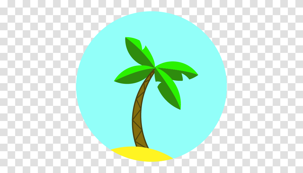 Beach Palm Sand Summer Travel Vacation Icon, Plant, Pattern Transparent Png