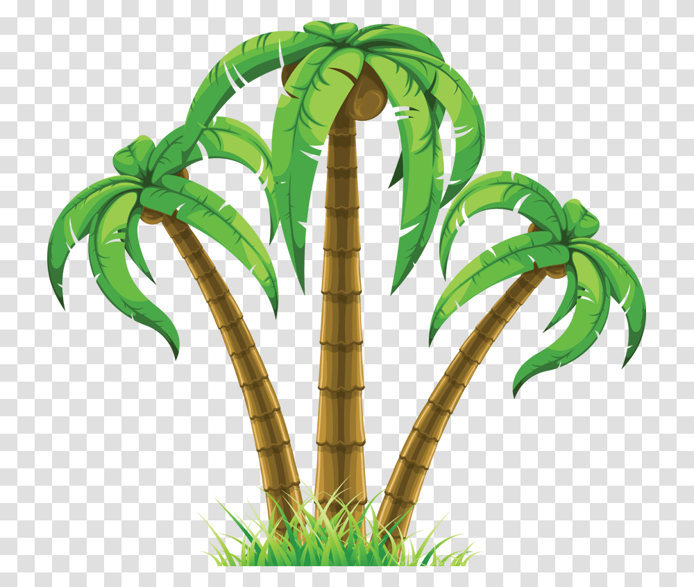 Beach Palm Tree Clip Art, Plant, Cactus, Bamboo, Vegetation Transparent Png
