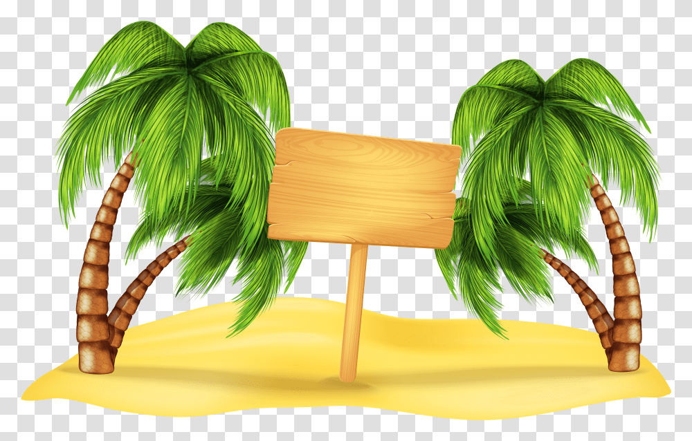 Beach Palm Trees Transparent Png