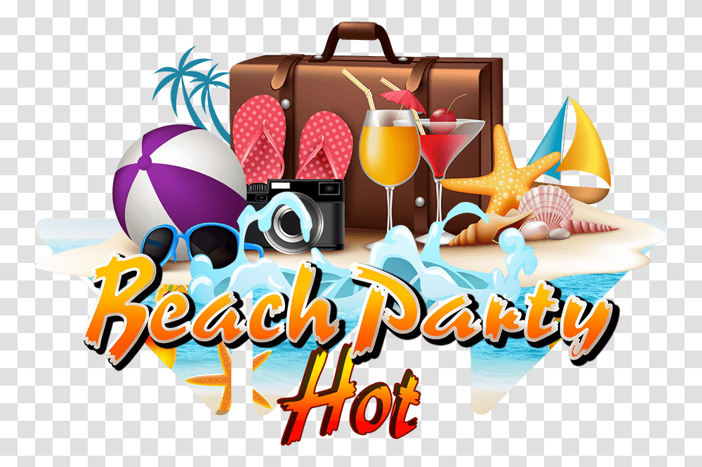 Beach Party Hot Travel 3d, Birthday Cake, Dessert, Food, Glass Transparent Png