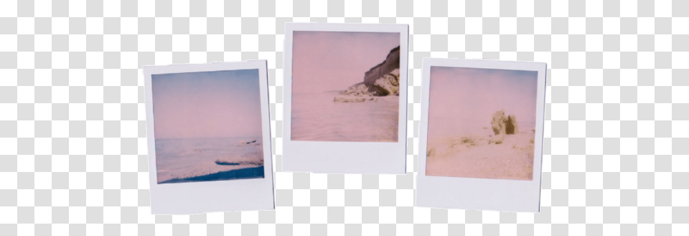 Beach Polaroid Pictures Photo White Frame White Paper, Canvas, Monitor, Collage Transparent Png