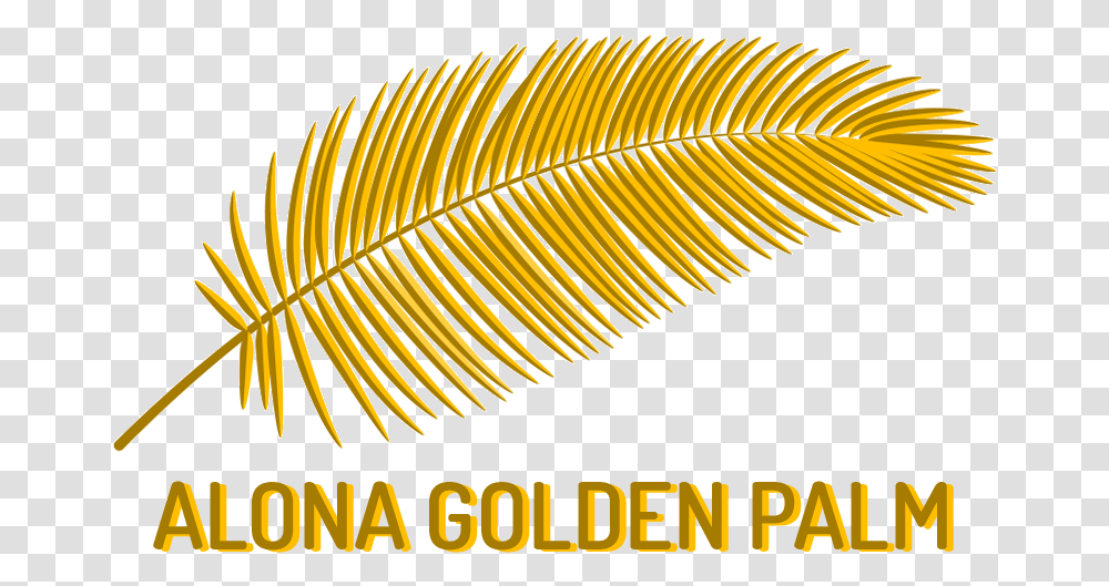 Beach Resort Gold Palm Leaf, Fern, Plant, Coil, Spiral Transparent Png