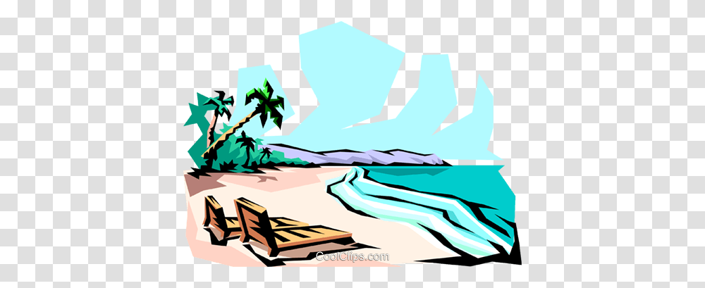 Beach Royalty Free Vector Clip Art Illustration, Outdoors, Nature, Sea, Water Transparent Png