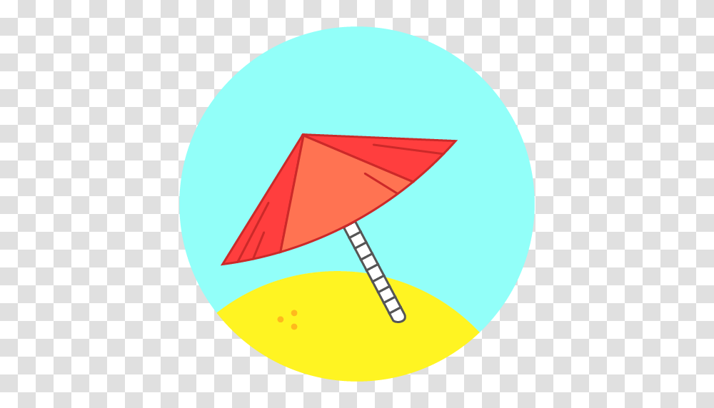 Beach Sand Summer Sunny Umbrella Icon, Apparel, Toy, Kite Transparent Png