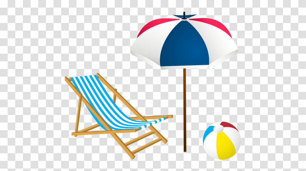 Beach Summer Set Clip Art, Chair, Furniture, Lamp, Patio Umbrella Transparent Png
