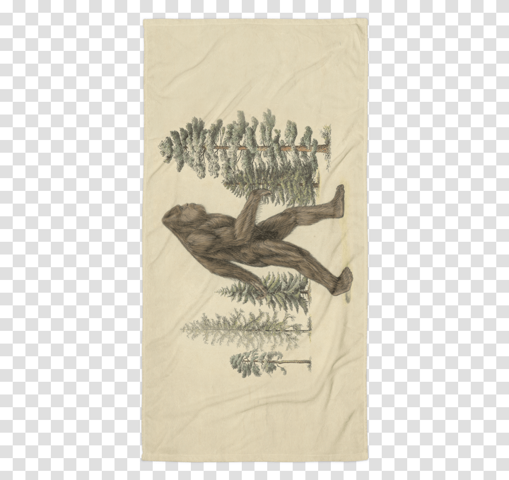 Beach Towel Sasquatch Print Loon, Bird, Animal, Drawing Transparent Png