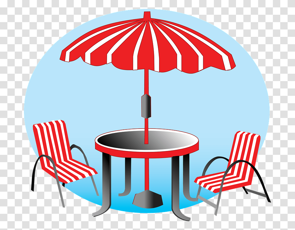 Beach Umbrella Chairs Vacation Red Blue Stripes Animasi Teknik Kursi Kosong, Furniture, Canopy, Patio Umbrella, Garden Umbrella Transparent Png
