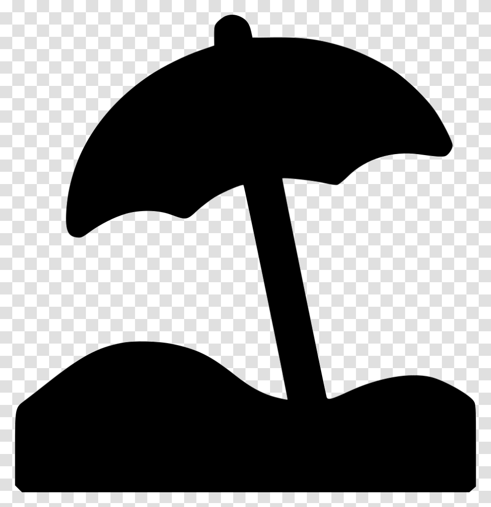 Beach Umbrella Icon Free Download, Silhouette, Canopy, Hammer, Tool Transparent Png