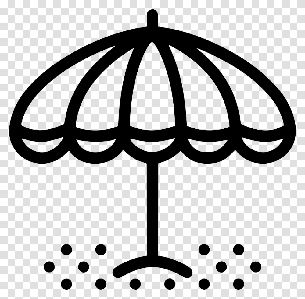 Beach Umbrella Icon, Lamp, Lampshade, Stencil, Silhouette Transparent Png