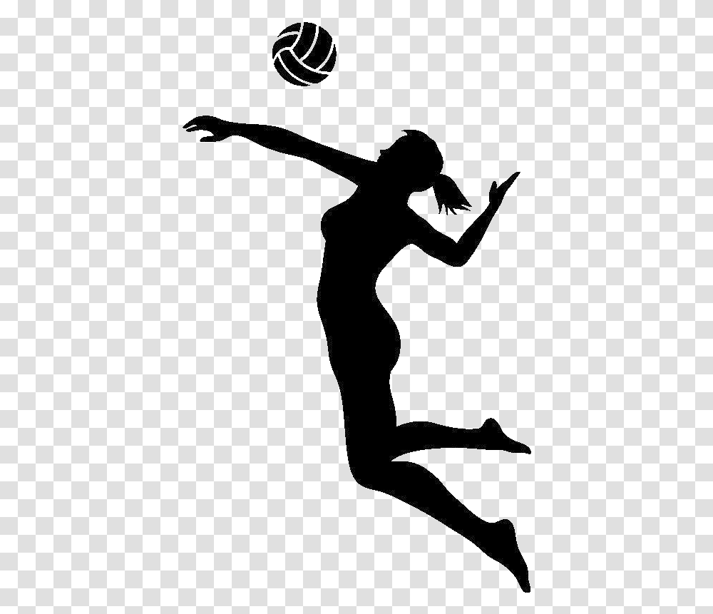 Beach Volleyball Clip Art Images Gallery Hitting Volleyball Black And White, Person, Human, Dance Pose, Leisure Activities Transparent Png