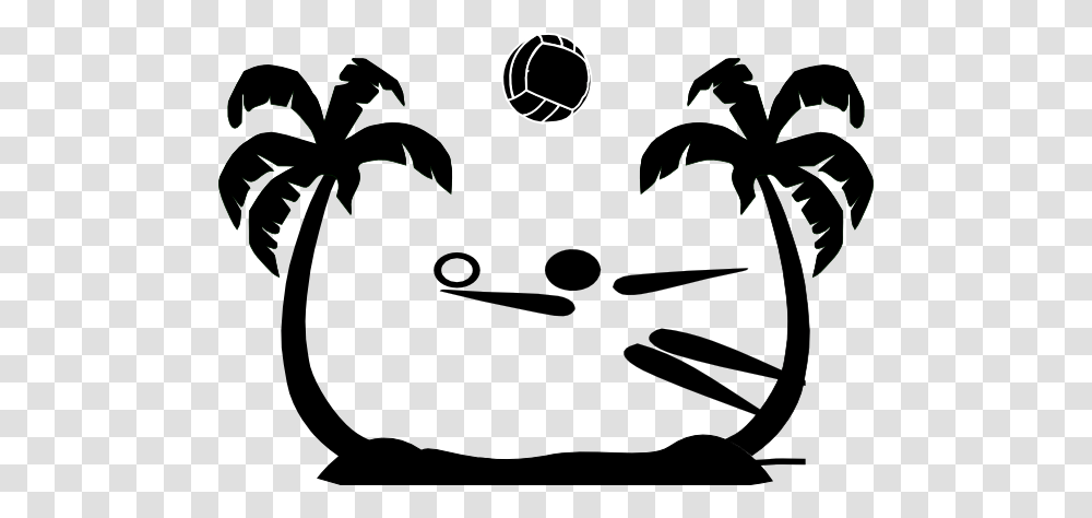 Beach Volleyball Clip Art, Stencil, Silhouette Transparent Png