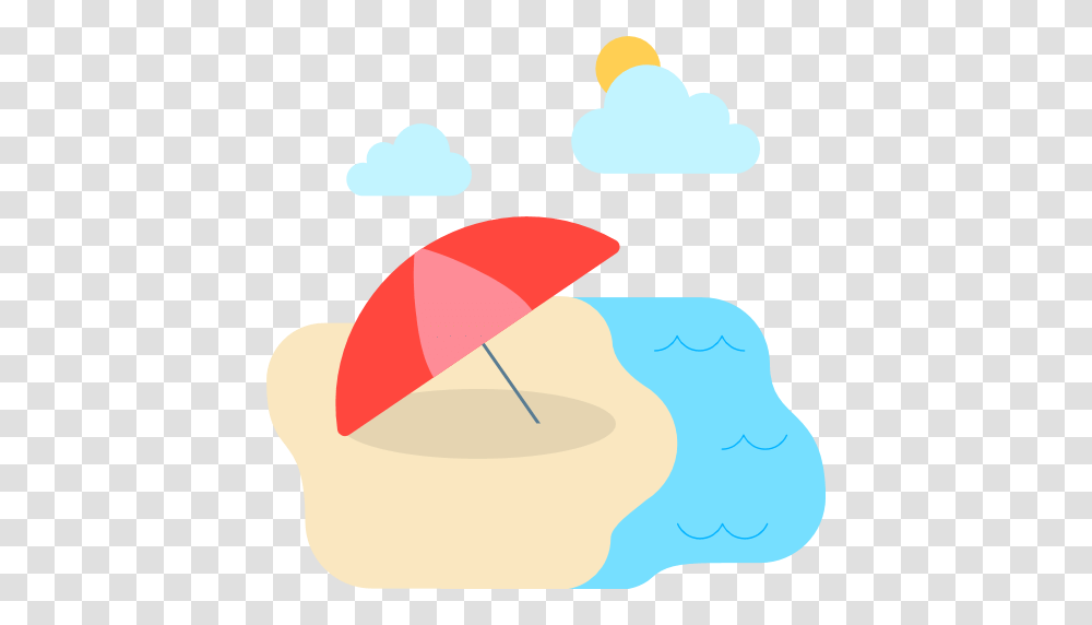 Beach With Umbrella Emoji For Facebook Email Sms Id, Label Transparent Png