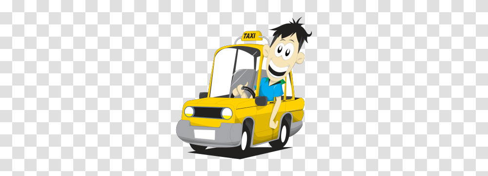 Beach Yellow Cab, Car, Vehicle, Transportation, Automobile Transparent Png