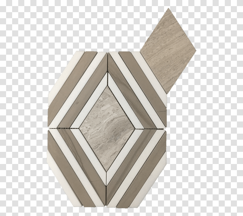 Beachwood Jewel Honed With White Thassos Polished And Motif, Triangle, Architecture, Building Transparent Png