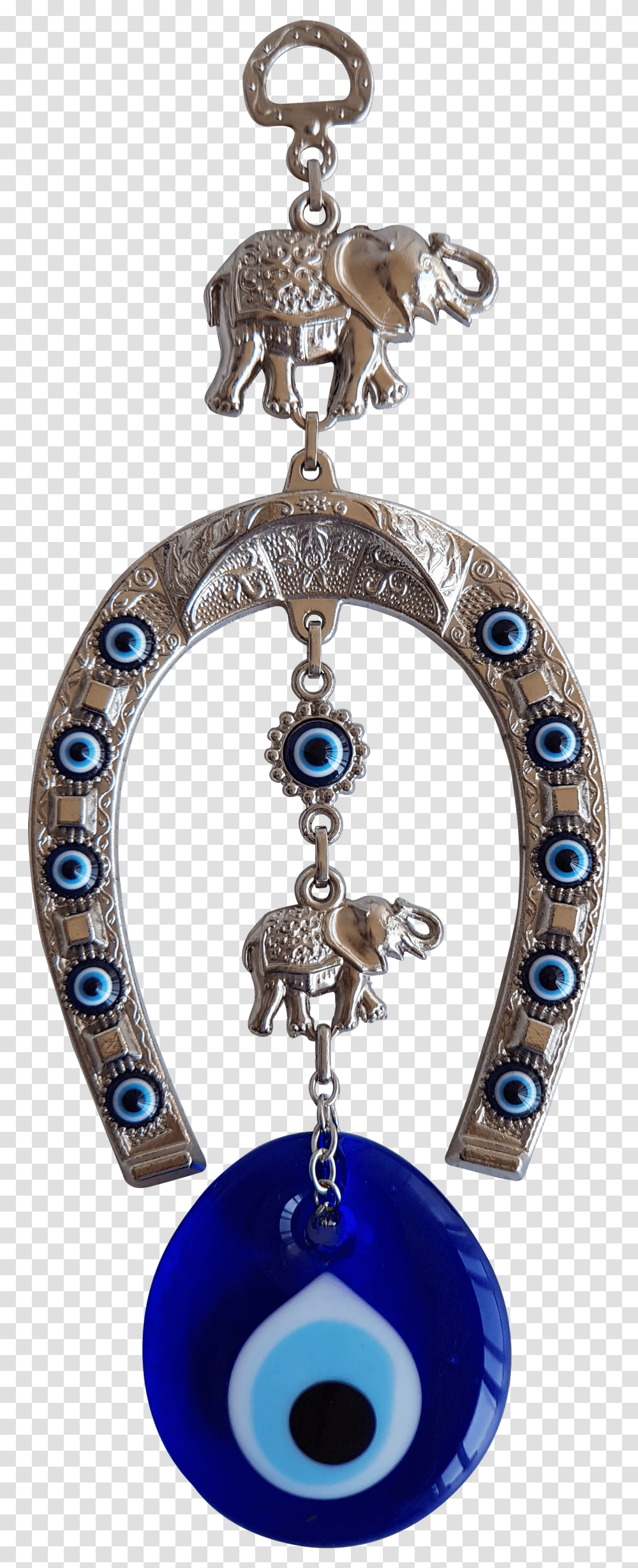 Bead Global Turkish Blue Evil Eye Horse Shoe With Elephant Locket, Gemstone, Jewelry, Accessories, Accessory Transparent Png