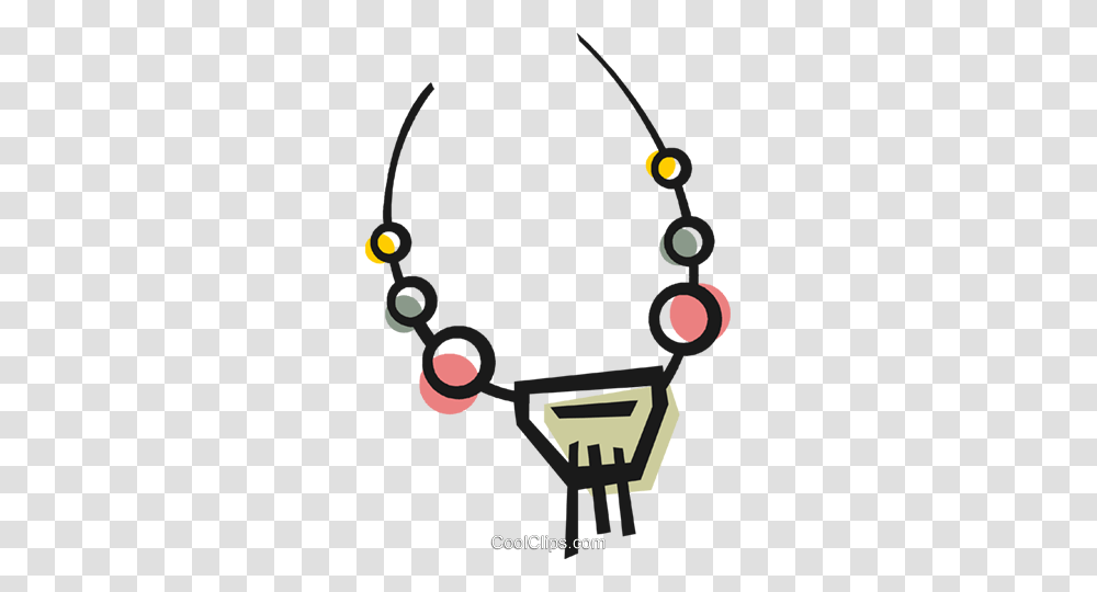 Bead Necklace Royalty Free Vector Clip Art Illustration, Accessories, Accessory, Jewelry, Collar Transparent Png