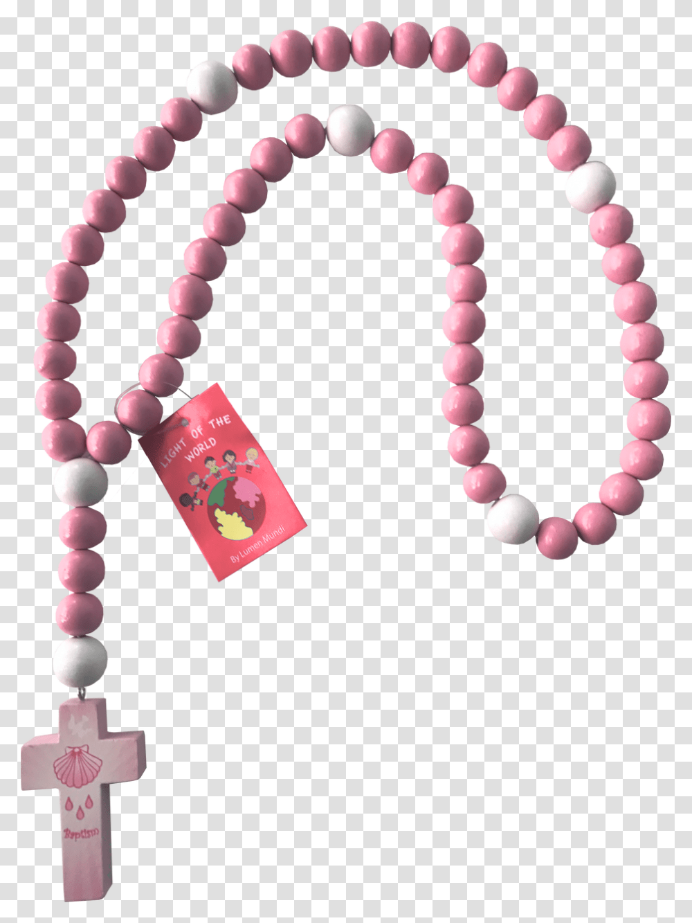 Bead Pink Rosary, Accessories, Accessory, Bead Necklace, Jewelry Transparent Png