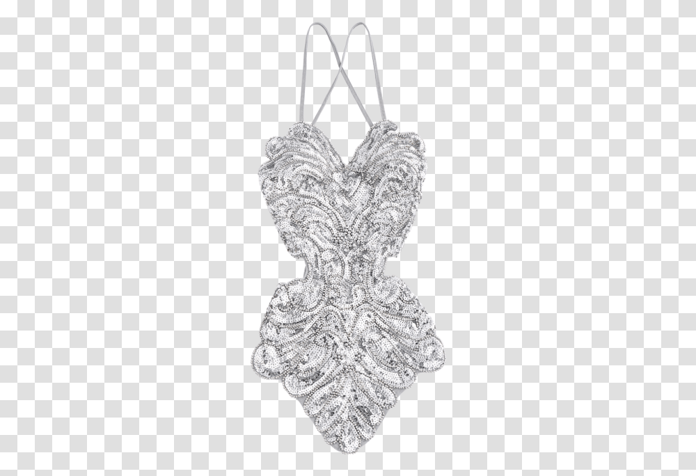 Beaded Cross Back Sequins Teddies, Lace, Scarf, Apparel Transparent Png