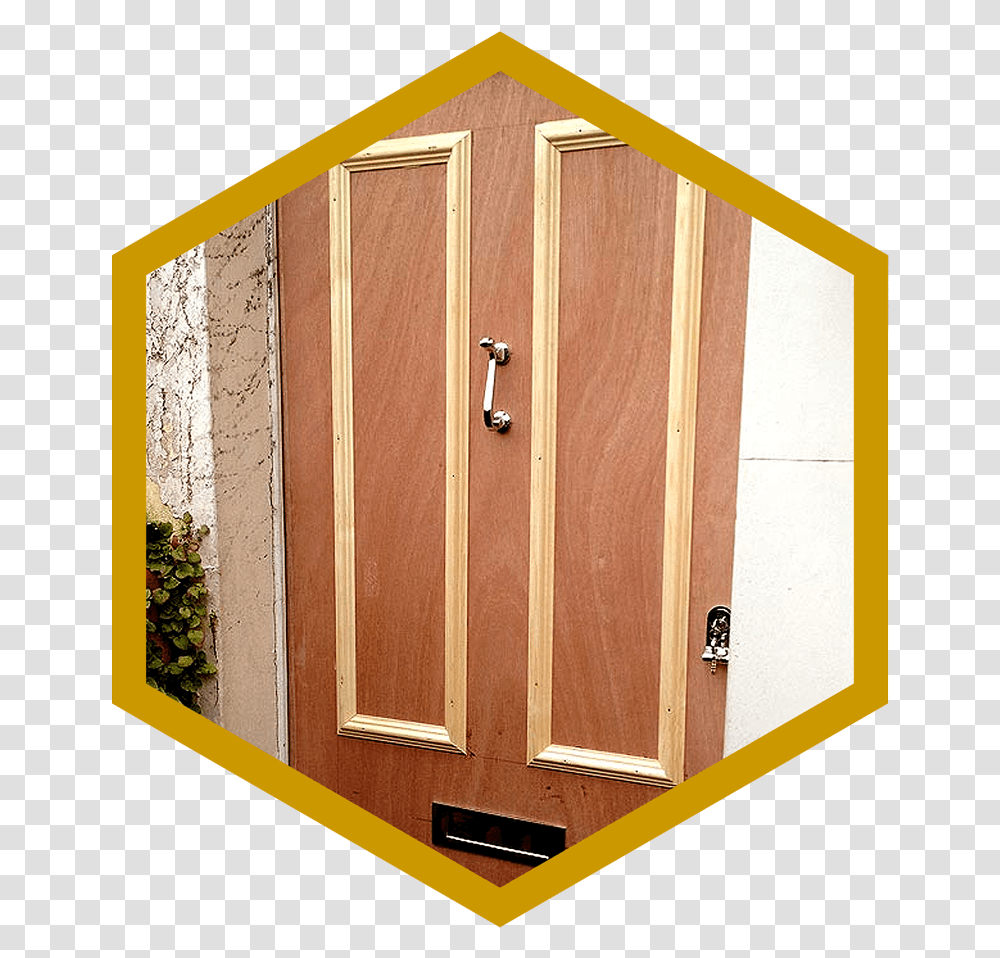Beaded Front Door Plywood, Furniture, Toolshed, Housing, Building Transparent Png