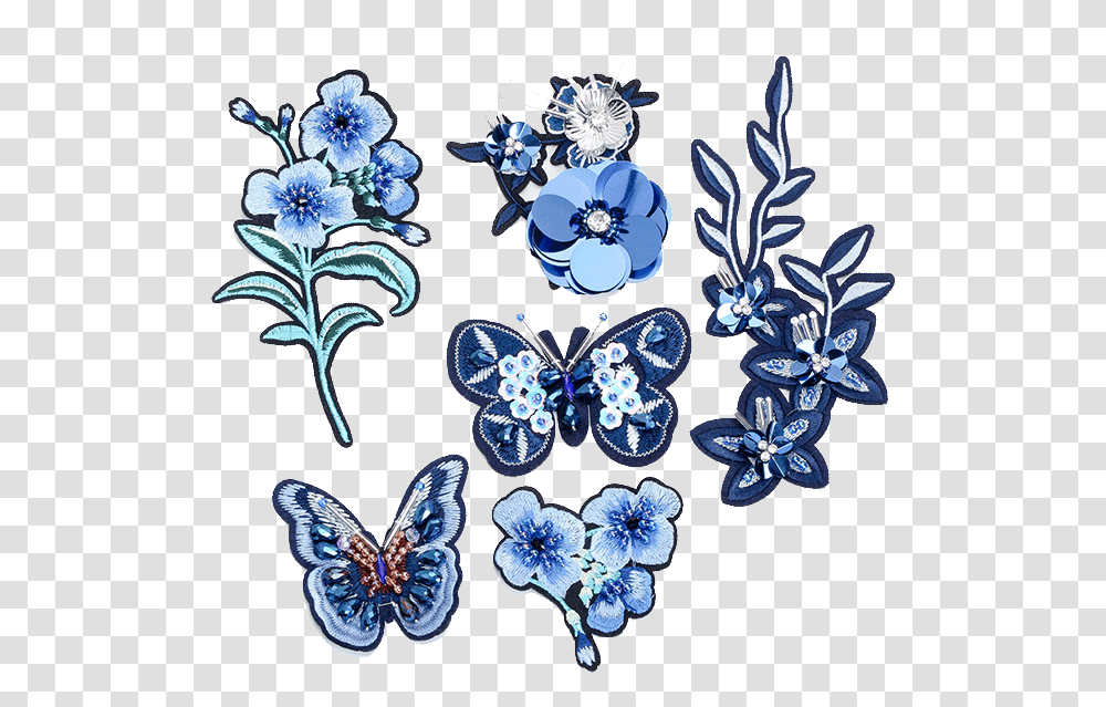 Beading Blue Sweater Embroidered Flowers Sequins Diamond Holly Blue, Accessories, Accessory, Jewelry, Pattern Transparent Png