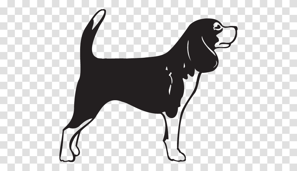 Beagle German Shorthaired Pointer Bullmastiff English Beagle Clipart Black And White, Silhouette, Stencil, Dog, Pet Transparent Png