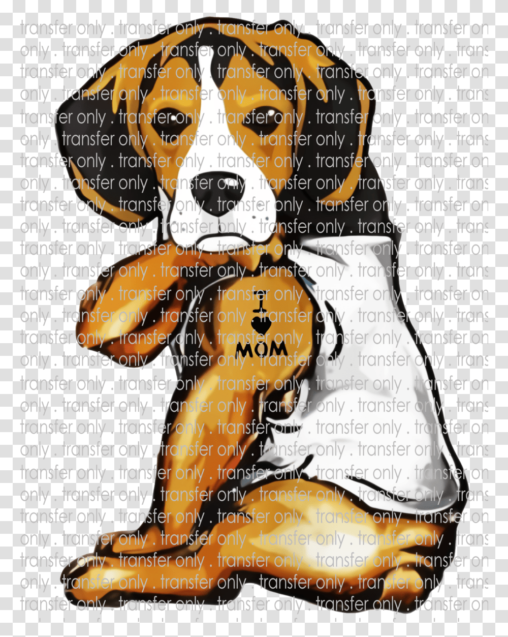 Beagle Tattoo Love Mom Waterslide Sublimation Transfers Beagle I Love Mom, Poster, Advertisement, Flyer, Paper Transparent Png