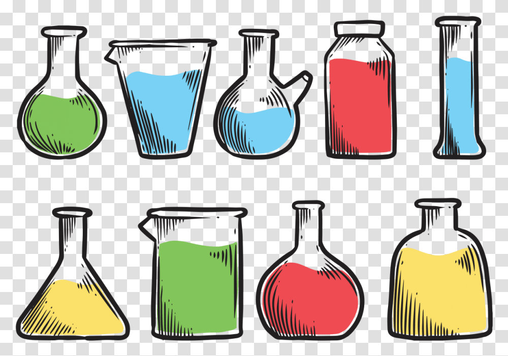 Beaker Free Vector Art Clip Art Science Equipment, Jar, Bottle, Vase, Pottery Transparent Png