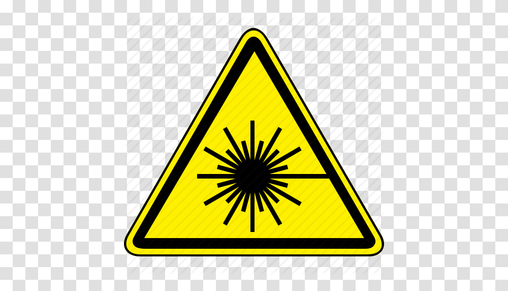 Beam Lazer Icon, Road Sign, Star Symbol, Triangle Transparent Png