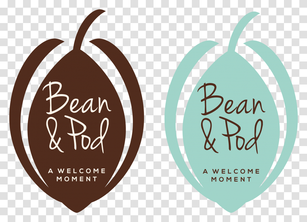 Bean And Pod Logos Tunafish Media Illustration, Label, Text, Bag, Plant Transparent Png