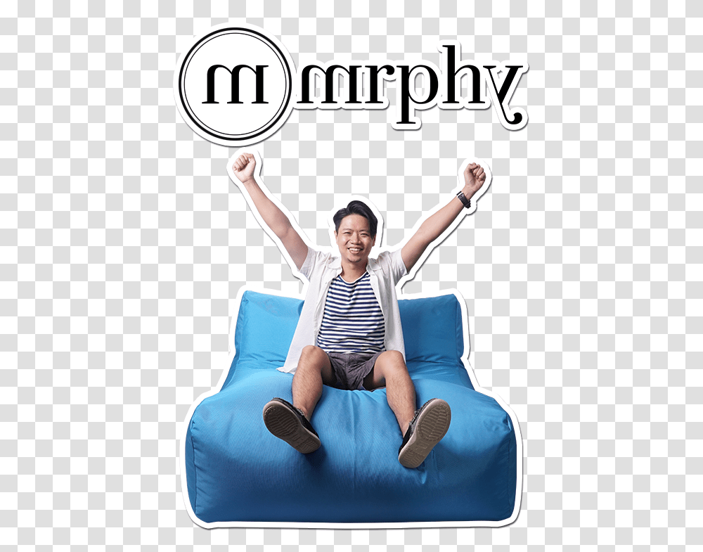 Bean Bag, Person, Chair, Furniture, Sitting Transparent Png